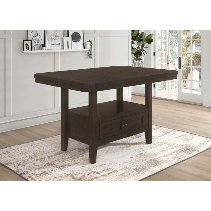 Prentiss - Extension Counter Dining Table - Cappuccino Furniture Max
