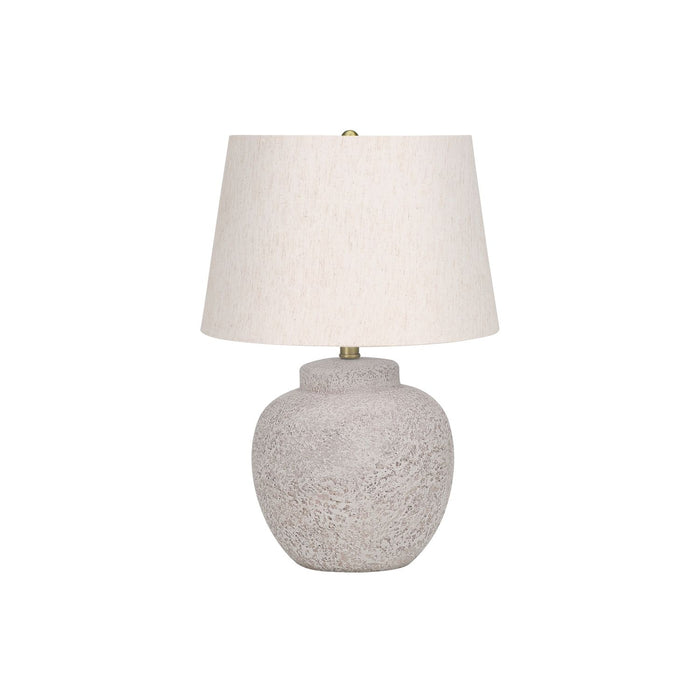 Lighting, Table Lamp, Concrete, Modern - Cream 8th Street