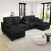 Modern U - Shaped Sectional Sofa With Storage Ottomans, USB Ports, And Cup Holders Hearth and Haven