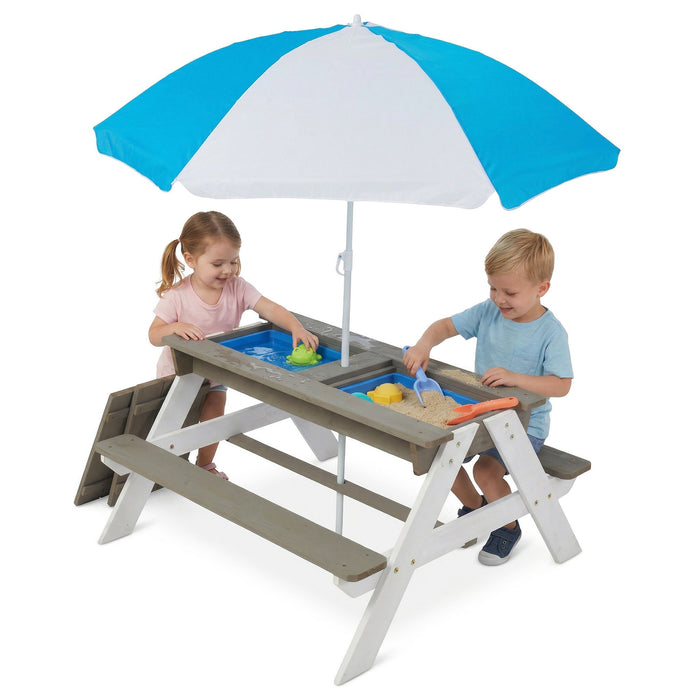 Kids Picnic Table With Sand And Water Table Conversion Home Essentials