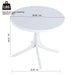 Modern Round Table, Waterproof, UV Resistant And Durable - White Home Essentials