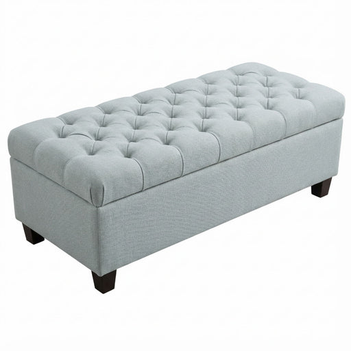 Storage Ottoman Bench With Safety Hinges Home Essentials