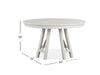 Heron Cove - Round Dining Table - Chalk White Magnussen Furniture