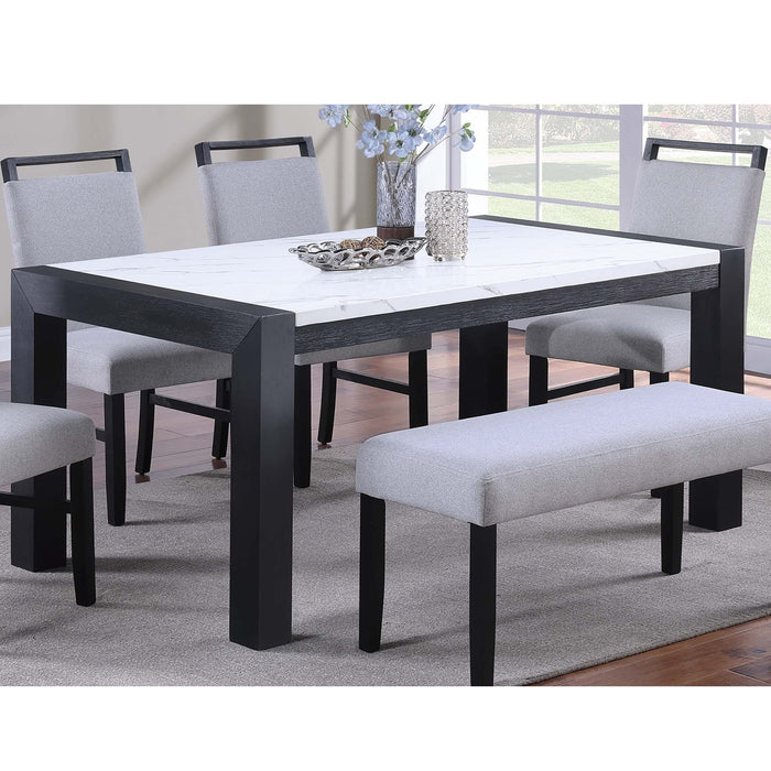 Dining Table - Charcoal / White / Charcoal Home Essentials