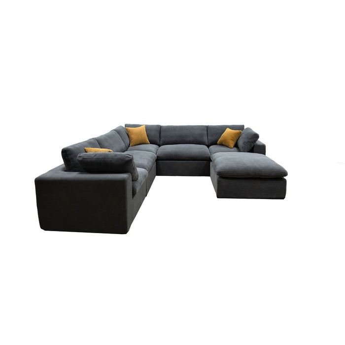 Custom Configuration Modular Sectional & Toss Pillows Home Essentials