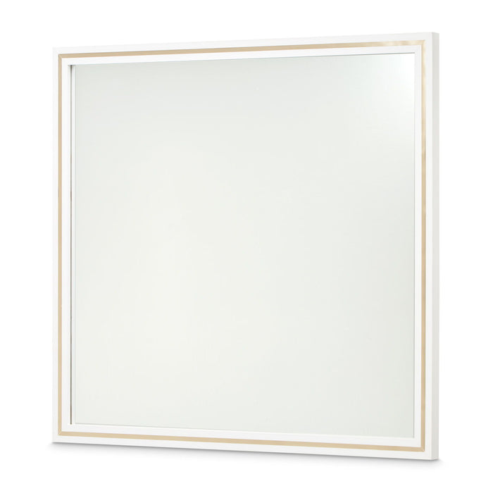 Palm Gate - Wall Mirror - Cloud White