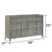6 Drawer Dresser - Gray - Wood Matrix Furniture Group