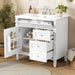 Bathroom Vanity With Top Sink, 2 Drawers, Tip Out Drawer Hearth and Haven