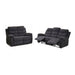 2 Piece Reclining Sofa Set, 3 Seat Sofa & 2 Seat Loveseat, 150° Recline - Dark Gray Home Essentials