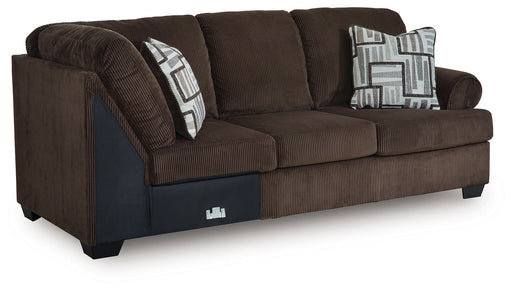 Kimlee - RAF Sofa With Corner Wedge - Chocolate Signature Design by Ashley®