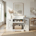 TV Stand With Adjustable Shelves & Double Doors Home Essentials