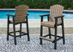 Fairen Trail - Tall Barstool (Set of 2) - Black / Driftwood Signature Design by Ashley®