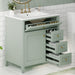Bathroom Vanity With Sink, 3 Drawers And Adjustable Shelf Hearth and Haven