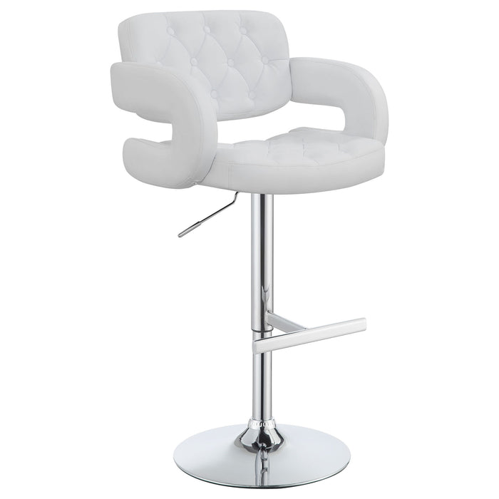 Adjustable Bar Stool With Upholstery Furniture Max