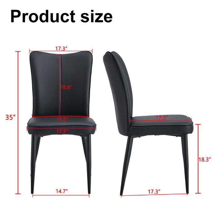 Minimalist Style Minimalist Dining Chairs With Metal Legs Home Essentials