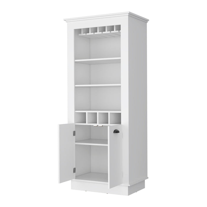 Bar Cabinet With Wine Storage - White