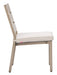 Reefline - Armless Dining Chair (Set of 2) - Gray / Light Brown Zuo Modern