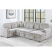 Modern Design Convertible Sectional Storage Bed With USB Port Home Essentials