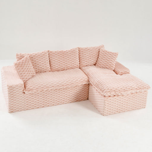 Modular Sofa, Convertible Twin Seat With Chaise Lounge Home Essentials