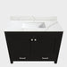 Bathroom Vanity Set, Fluted Cabinet, Soft Close Doors & Drawers - Black Home Essentials
