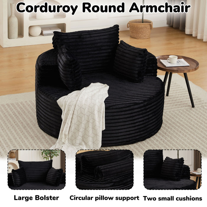 Modern Single Sofa With Backrest Pillow For Living Room Home Essentials