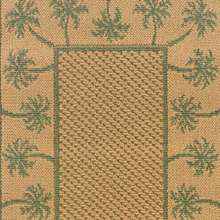 2' X 8' Stain Resistant Area Rug Indoor & Outdoor - Beige