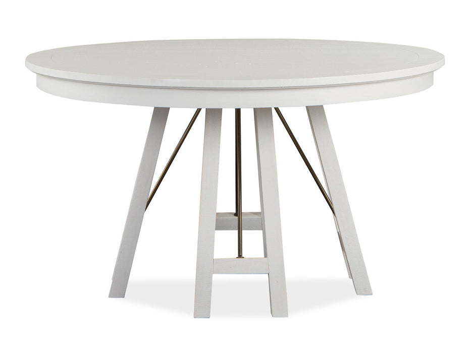 Heron Cove - Round Dining Table - Chalk White Magnussen Furniture