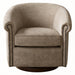 Barrel Swivel Accent Chair, 360 Degree Rotating For Living Room - Sand Home Essentials