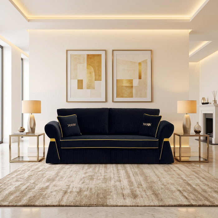 3 Seater Sofa & Pocket Coils And Foam Cushion Home Essentials
