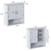 Multi Functional Wall Mounted Cabinet With Adjustable Shelves For Bathroom Noble House