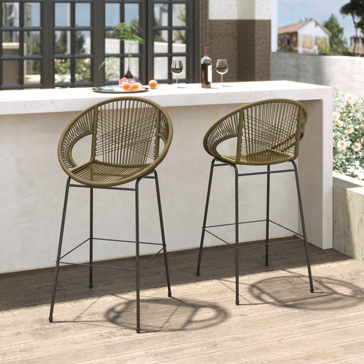 Ferrara - Outdoor Patio Barstool (Set of 2) Noble House