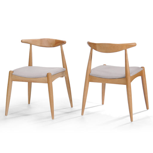 Elegant Dining Chairs With Ergonomic Backrest & Comfort Cushions (Set of 2) Noble House