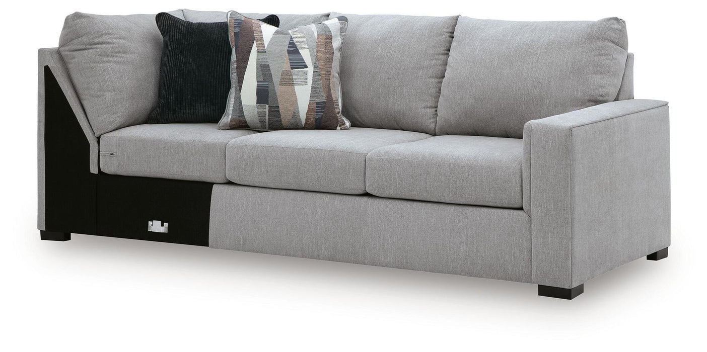 Lakepoint - RAF Sofa With Corner Wedge - Nickel Benchcraft®