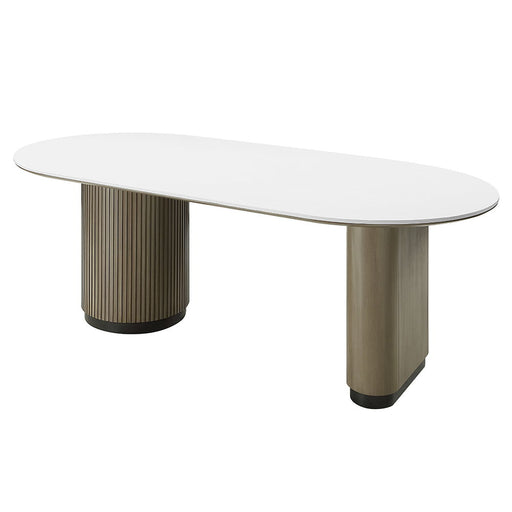 Clayten - Dining Table - Engineered Top & Light Oak ACME
