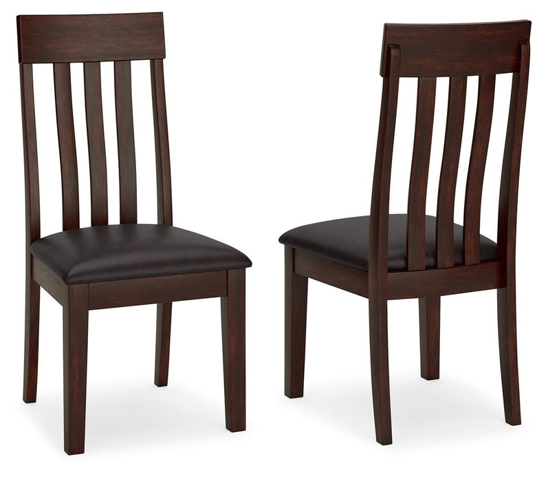 Haddigan - Dining UPH Side Chair (Set of 2) - Dark Brown Signature Design by Ashley®