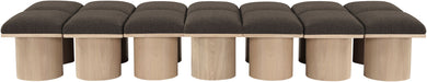 Pavilion - 14 Piece Modular Bench With Natural Base Meridian Furniture