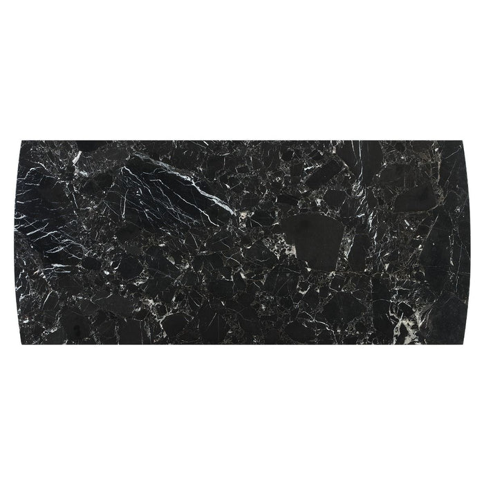 Estella - Dining Table With Marble Top - Black Natural Marble Top & Walnut ACME