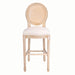 French Country Bar Chairs With Round Back (Set of 2) Home Essentials