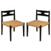 Dining Side Chairs, Indoor Outdoor Armless Chair (Set of 2) Noble House