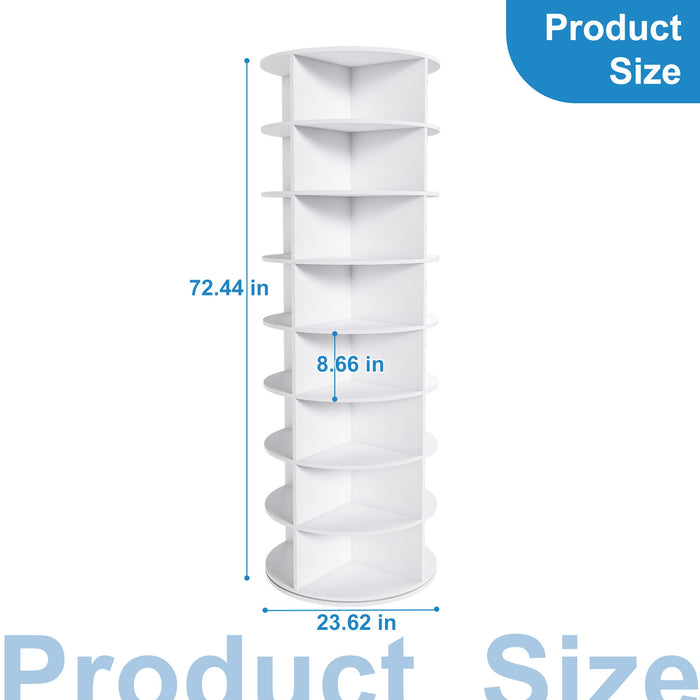 Rotating Shoe Rack Tower Home Essentials