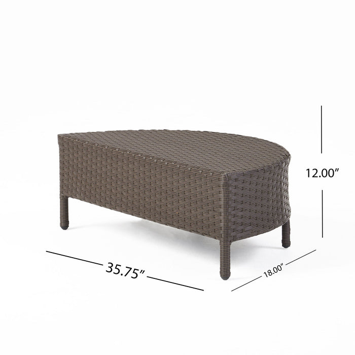 Pt Limon - Outdoor Coffee Table Wicker - Dark Brown