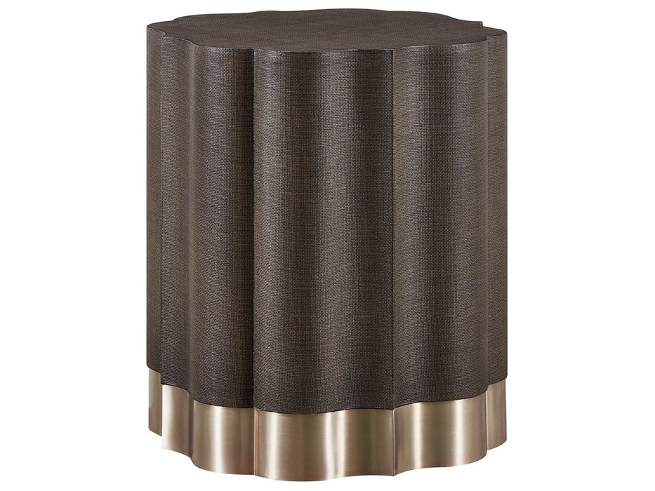 Fenwick - Embossed End Table - Dark Brown Universal Furniture