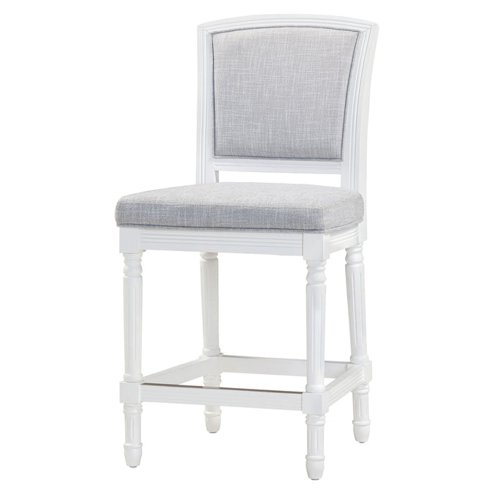 Stool With Upholstered Seat And Back Home Essentials
