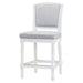Stool With Upholstered Seat And Back Home Essentials