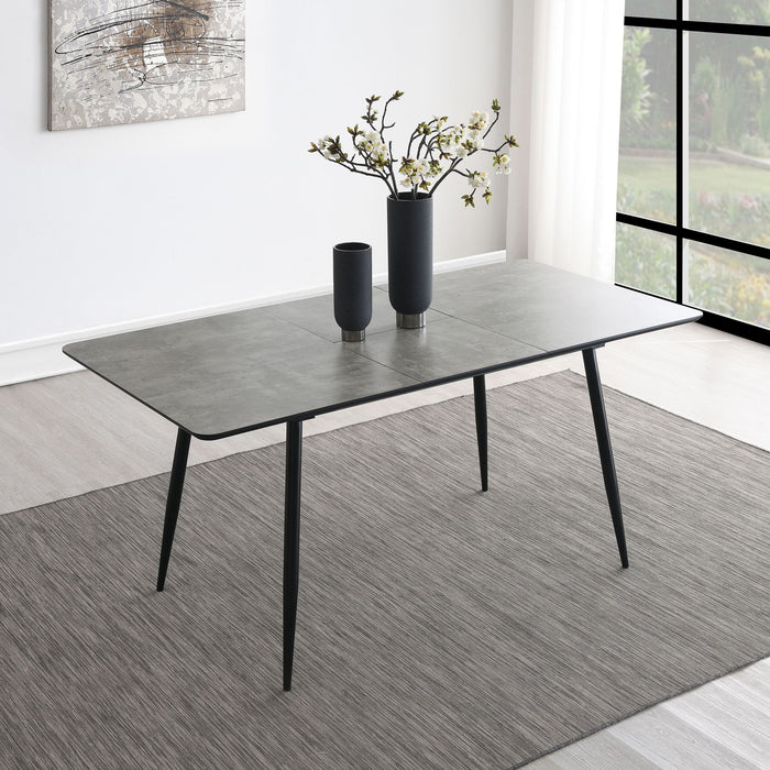 Grant - Extension Dining Table With Butterfly Leaf - Gray Furniture Max