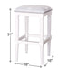 Square Stool With Upholstered Seat Home Essentials