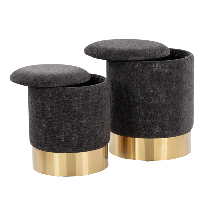 Marla - Contemporary Nesting Ottoman Set