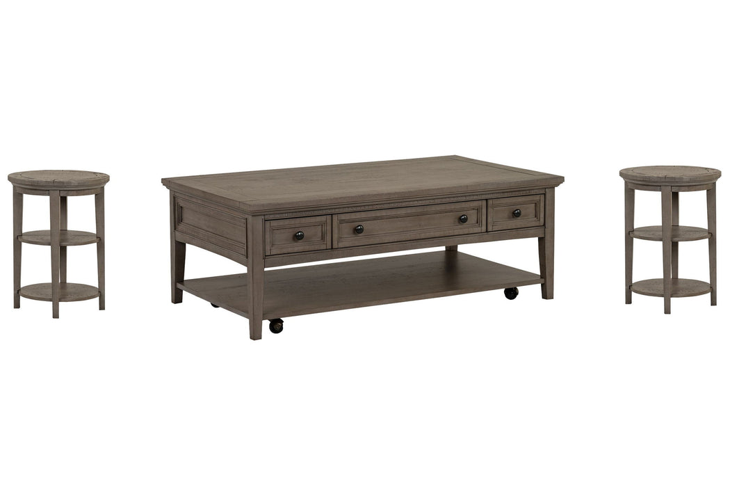 Paxton Place - Rectangular Caster Cocktail Table Set Magnussen Furniture