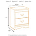 Huey Vineyard - Two Drawer Night Stand - Black Signature Design by Ashley®