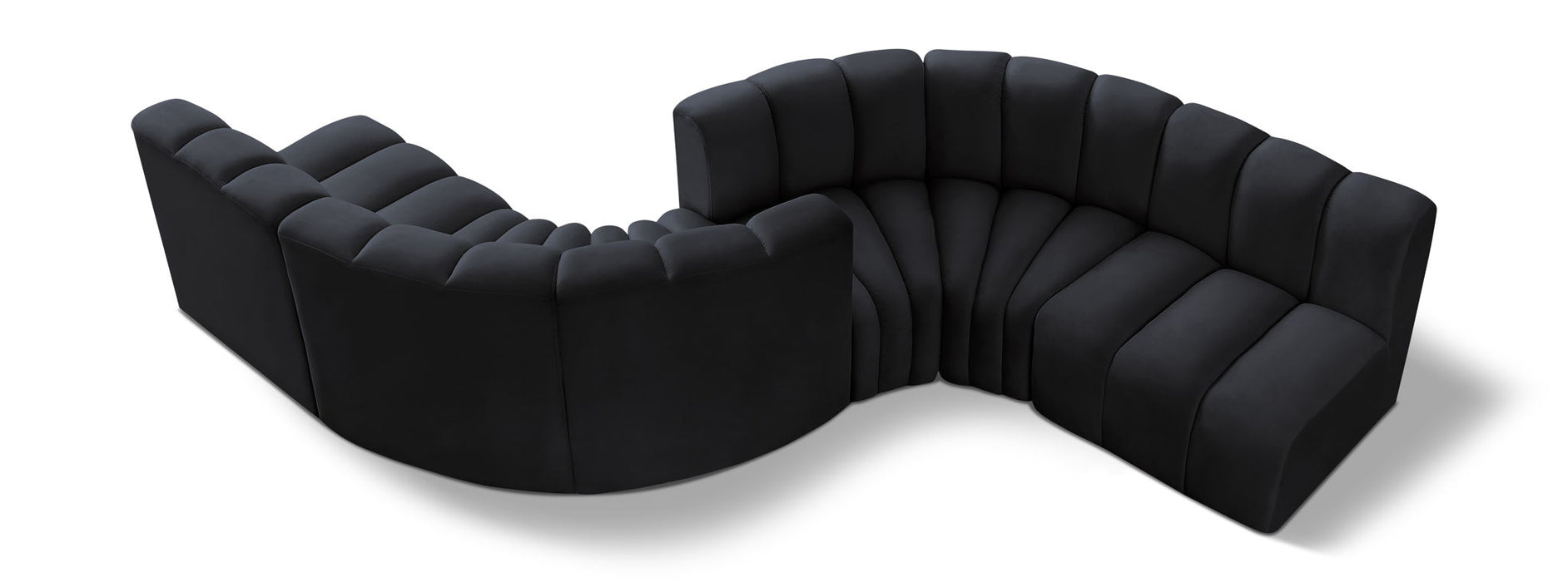 Arc - Velvet 6 Piece Modular Sofa Meridian Furniture